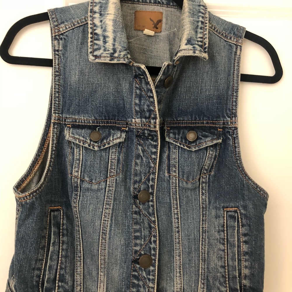 American Eagle jean vest